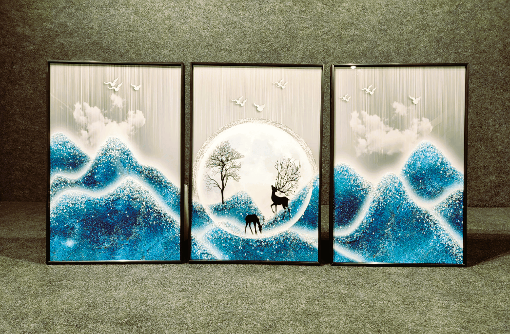 Unique Crystal Wall Painting Style 9